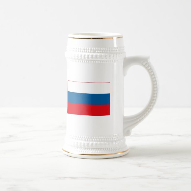 Cerveja Caneca (leve) da bandeira de Rússia (Direita)