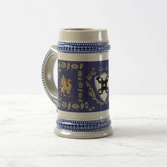 Cerveja Conolly/O'Conolly Irish Shield Griffin Caneca de c (Frente Esquerda)