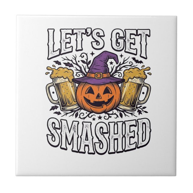 Cerveja de Abóbora Halloween Let's Get Smashed (Frente)