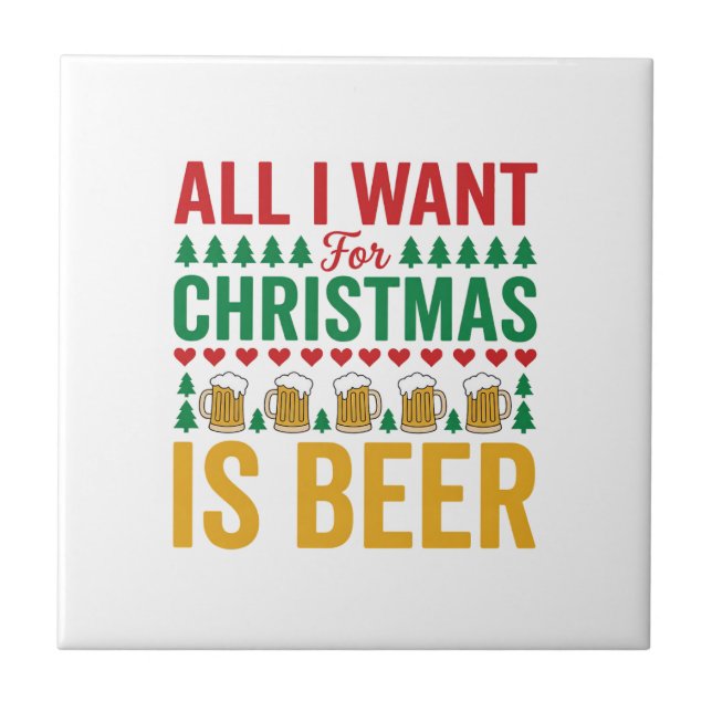 Cerveja de Natal Design Divertido de Bebida de Fer (Frente)