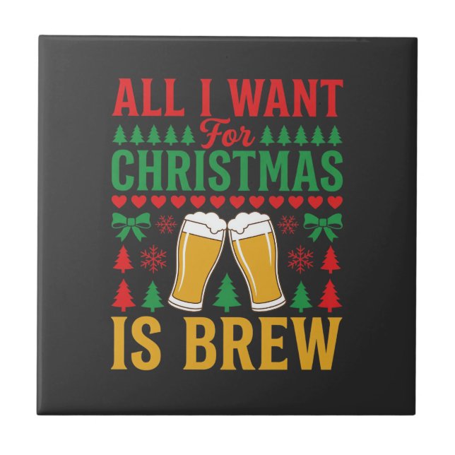 Cerveja de Natal Tudo o que Eu Quero É Cerveja (Frente)