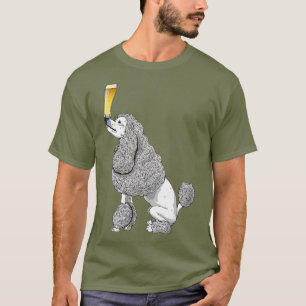 Cerveja e Cães Camisa Artesanato Camiseta de cão