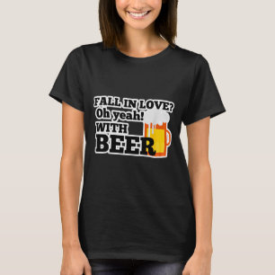 Cerveja É Meu Namorado Camisa Funny Anti Namorados
