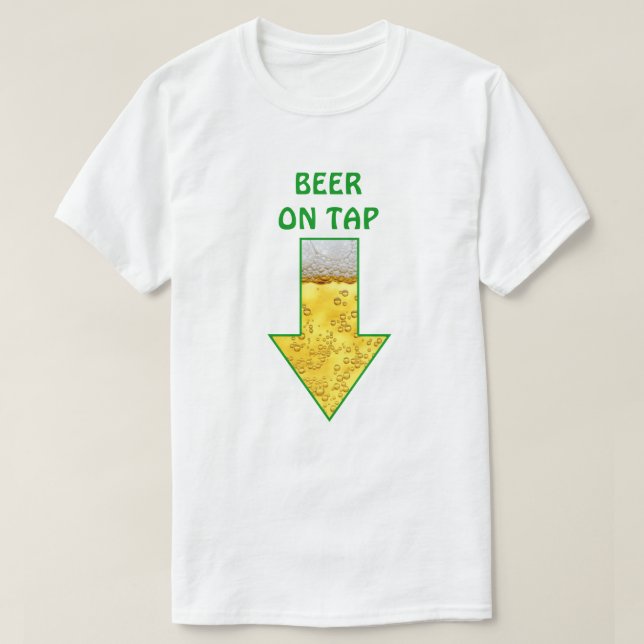 Cerveja em Camisetas engraçadas (Frente do Design)