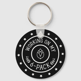 Cerveja Engraçada Trabalhando no meu Chaveiro de S