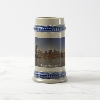 Cerveja Eu amo a caneca de New York