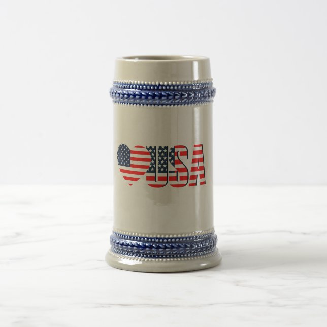 Cerveja Eu amo caneca de café de duas tonalidades dos EUA (Centro)