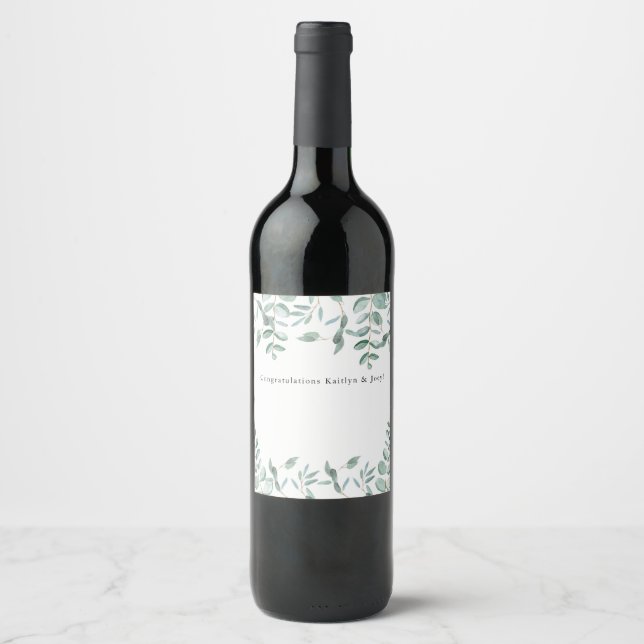 Cerveja Eucalyptus deixa rótulo de garrafa de vinho person (Frente)