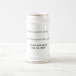 Cerveja Favor ou presente do casamento da caneca de