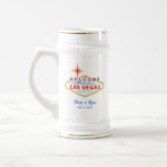 Cerveja Festa de casamento Las Vegas - Oferta de Caneca de<br><div class="desc">Prepare-se para um casamento memorável em Las Vegas com estas canecas de cerveja de cerveja de casamento.</div>