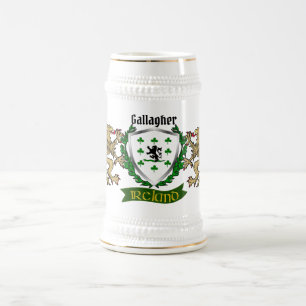 Cerveja Gallagher/O'Gallagher Irish Shield Beer Caneca de 