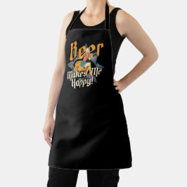 Cerveja Me Faz Feliz Bargíl Bartending Apron