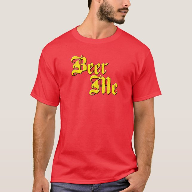 Cerveja mim camisetas engraçadas (Frente)