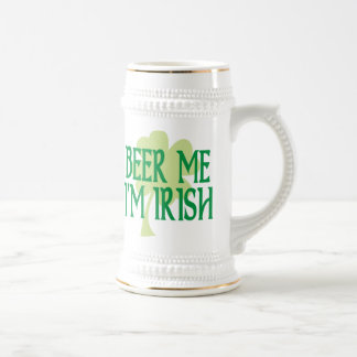 Cerveja mim eu sou caneca de cerveja irlandesa