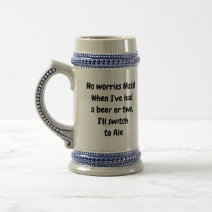 Cerveja Nenhum companheiro das preocupações! Caneca de