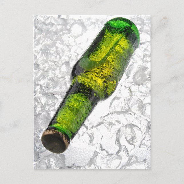 Cerveja no cartão postal de gelo (Frente)