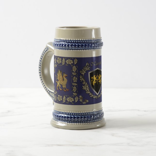 Cerveja O'Carroll/Carroll Irish Shield Griffin Caneca de c (Frente Esquerda)