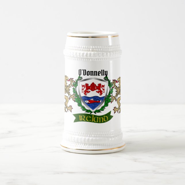 Cerveja O'Donnelly/Donnelly Irish Shield Beer Caneca de ce (Centro)