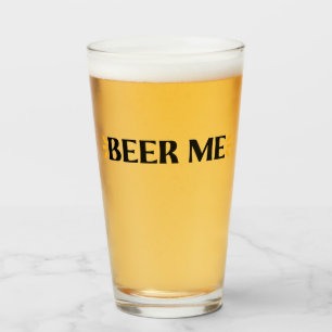 Cerveja pra Mim Copo de Pint com Tipografia Dive