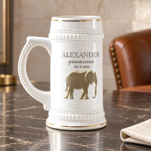 Cerveja Presente para Padrinho com Nome Data Caneca de Cer