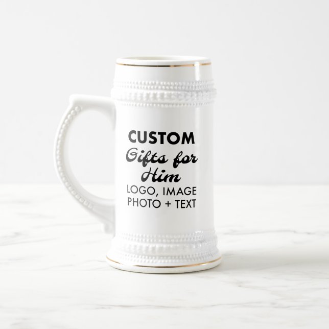 Cerveja Presentes personalizados para ele, Caneca de cerve (Esquerda)