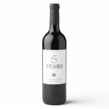 Rótulo da Garrafa de Vinho Casado Hydrangea Dusty 