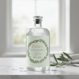 Cerveja Rótulo da garrafa de vinho de batismo personalizad