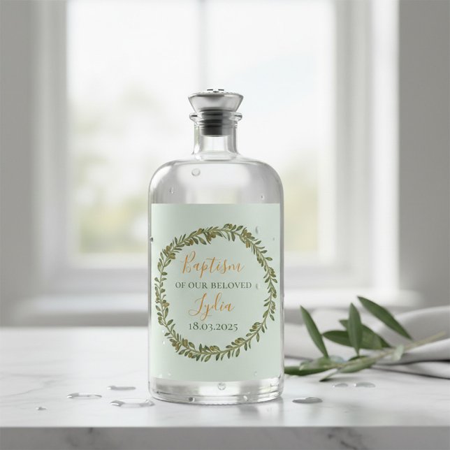 Cerveja Rótulo da garrafa de vinho de batismo personalizad (Criador carregado)