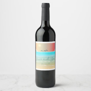 Cerveja Rótulo da garrafa de vinho de Casamento de Golfin