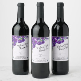 Cerveja Rótulo da garrafa de vinho de Casinha Púrpura