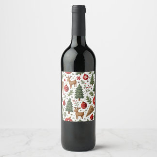 Cerveja Rótulo da garrafa de vinho de Natal