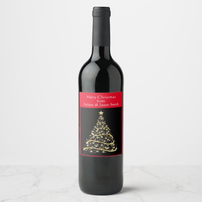 Cerveja Rótulo da garrafa de vinho de Natal Definido perso (Frente)