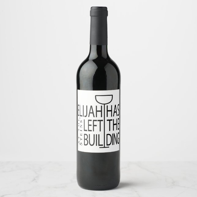 Cerveja Rótulo da Garrafa de Vinho de Passagem Elijah Eeft (Frente)
