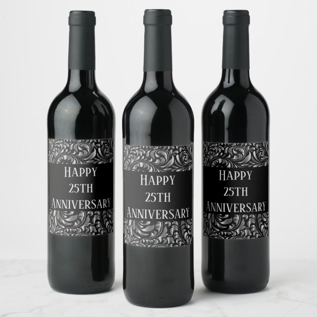 Cerveja Rótulo da garrafa de vinho - Drama em Preto e Prat (Garrafas)