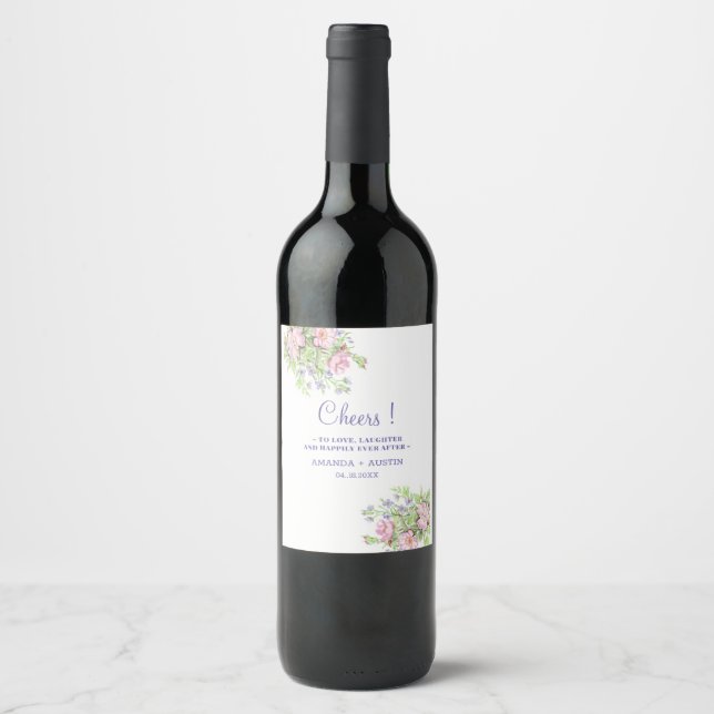 Cerveja Rótulo da garrafa de vinho e de vinho espumante (Frente)