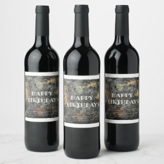 Cerveja Rótulo da garrafa de vinho Feliz Aniversário