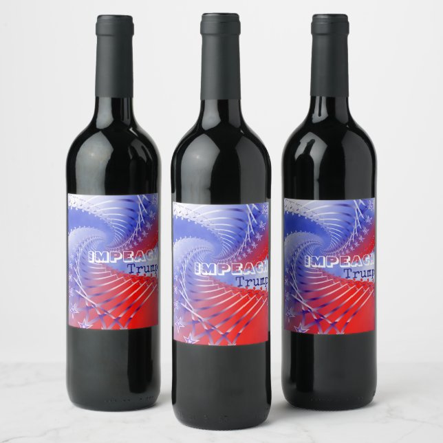 Cerveja Rótulo da garrafa de vinho "Impeach Trump" (Garrafas)