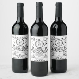 Cerveja Rótulo da Garrafa de Vinho Liberal Tears No. 47