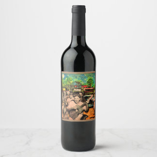 Cerveja Rótulo da garrafa de vinho personalizada (8,9 cm x