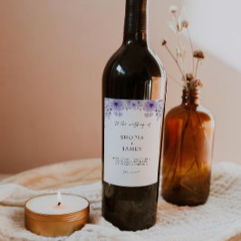 Cerveja Rótulo da garrafa de vinho púrpura Modelo