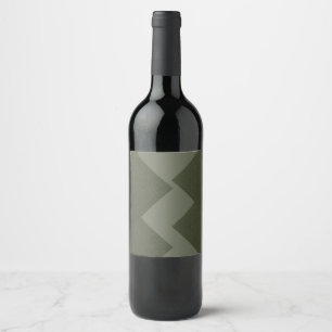 Cerveja Rótulo da garrafa de vinho verde Moss