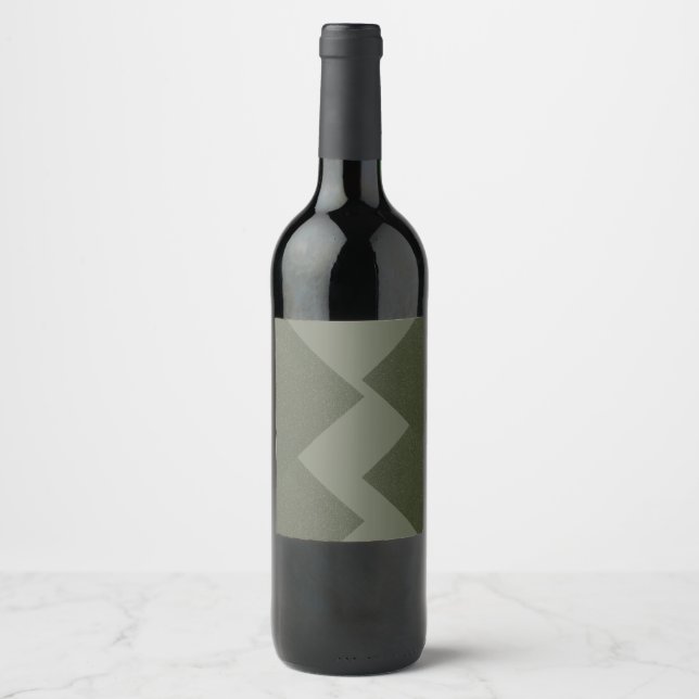 Cerveja Rótulo da garrafa de vinho verde Moss (Frente)