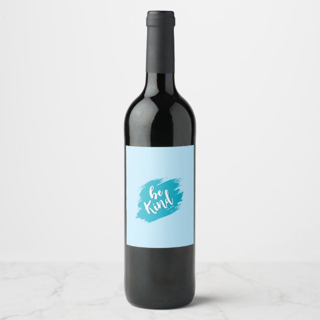 Cerveja Rótulo de Garrafa de Vinho Azul Fofo (Frente)