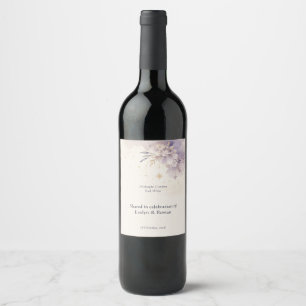 Cerveja Rótulo de Garrafa de Vinho Casamento Celestial