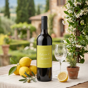 Cerveja Rótulo de Garrafa de Vinho de Casamento Citrus Per