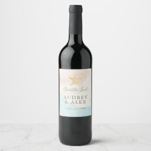 Cerveja Rótulo de Garrafa de Vinho de Casamento com Tema d