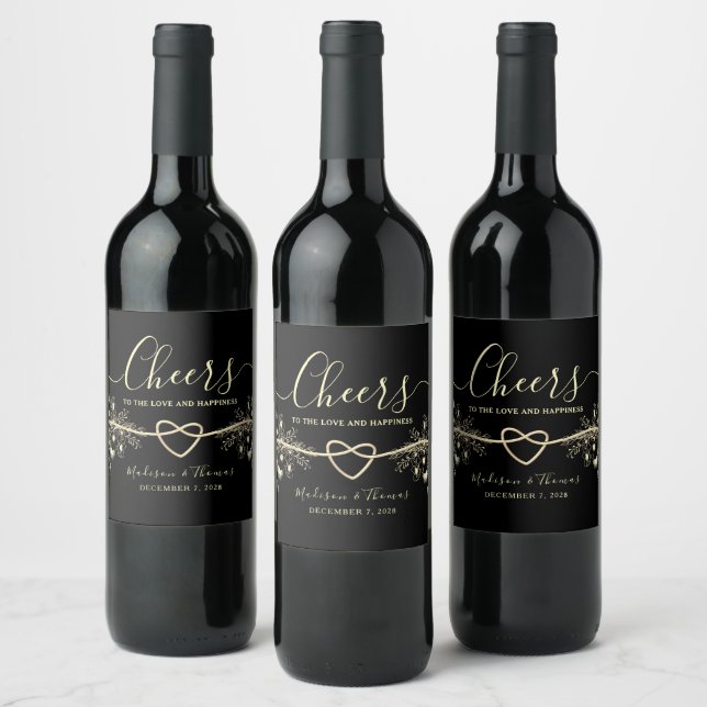 Cerveja Rótulo de Garrafa de Vinho de Casamento Ouro Preto (Garrafas)