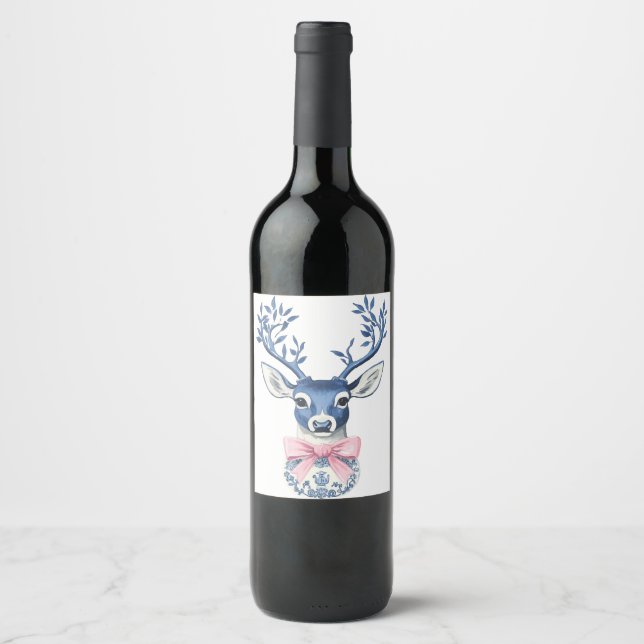 Cerveja Rótulo de Garrafa de Vinho de Natal (Frente)