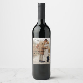 Cerveja Rótulo de garrafa de vinho do primeiro aniversário