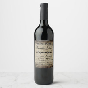 Cerveja Rótulo de Garrafa de Vinho - Estilo Desgastado